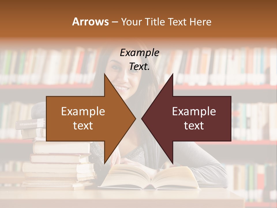 Learning College Student Sitting PowerPoint Template