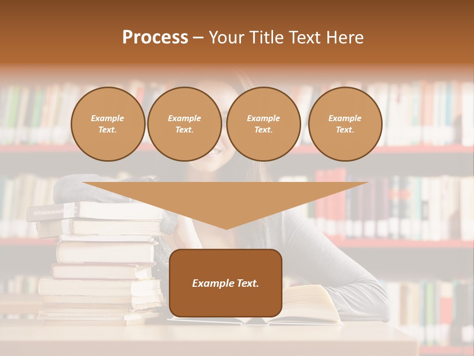 Learning College Student Sitting PowerPoint Template