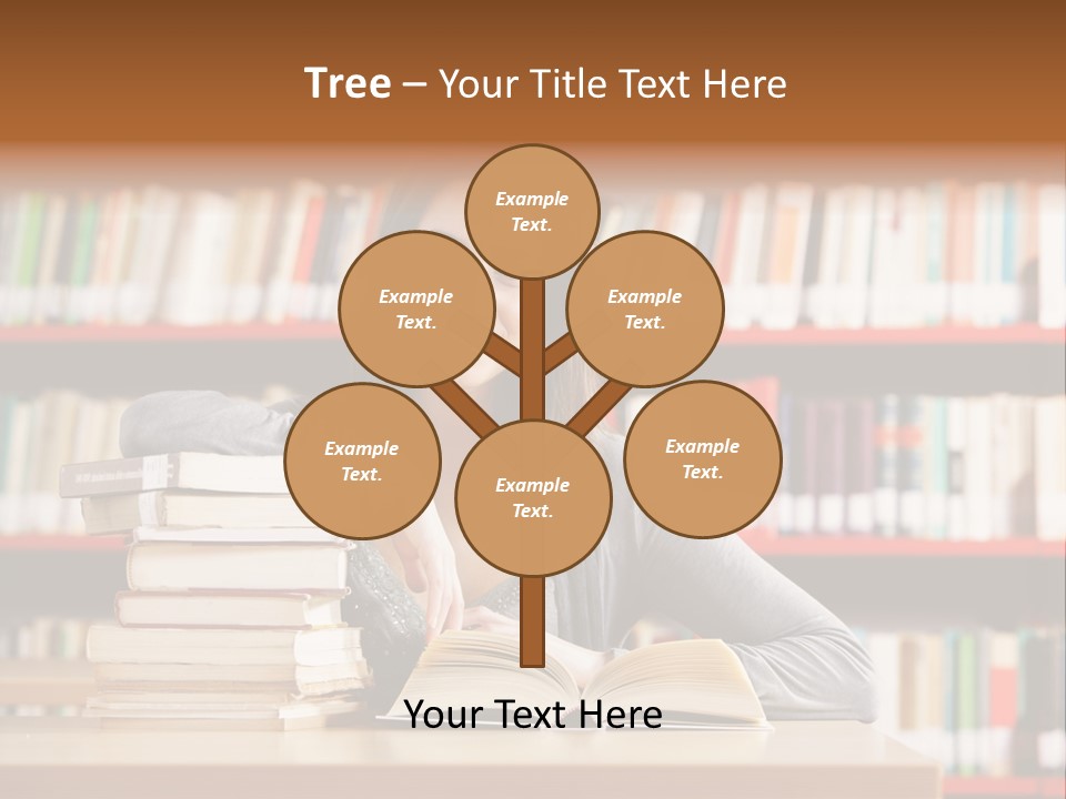 Learning College Student Sitting PowerPoint Template