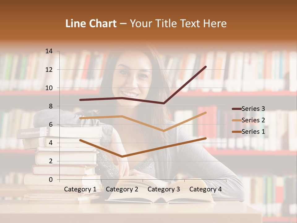 Learning College Student Sitting PowerPoint Template