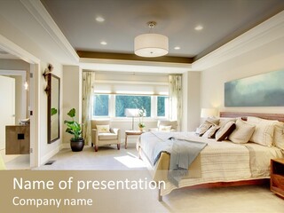 Bedroom Relax Expensive PowerPoint Template