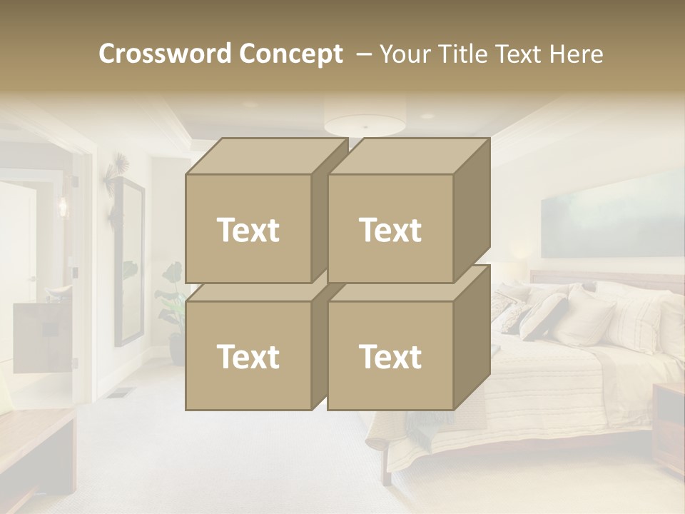 Bedroom Relax Expensive PowerPoint Template