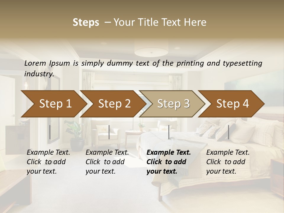 Bedroom Relax Expensive PowerPoint Template