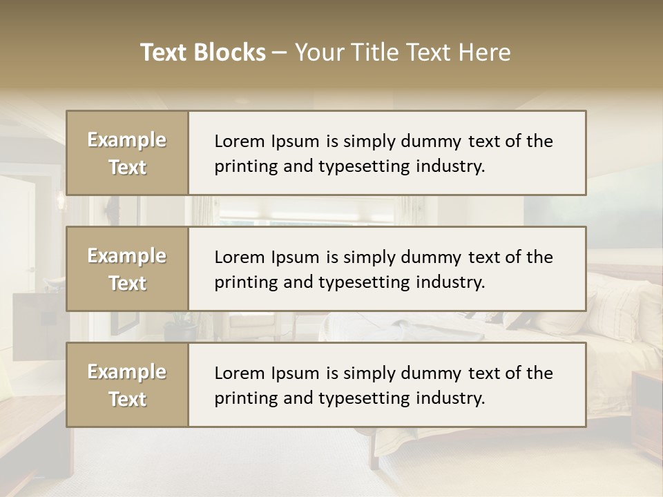 Bedroom Relax Expensive PowerPoint Template