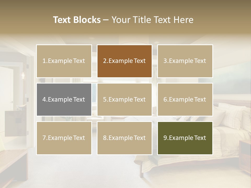 Bedroom Relax Expensive PowerPoint Template