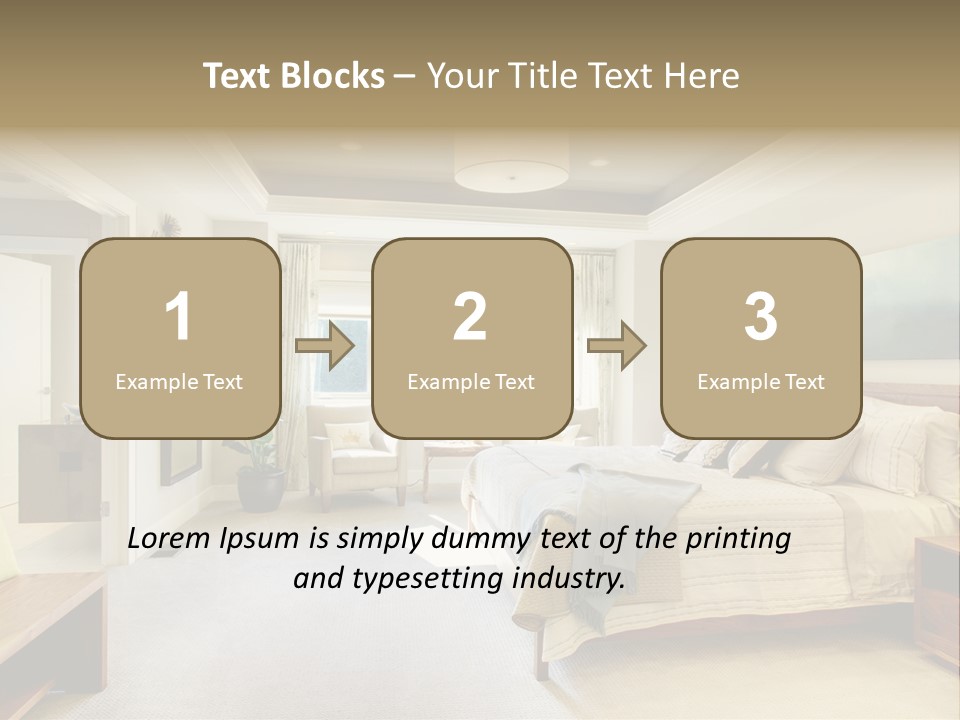 Bedroom Relax Expensive PowerPoint Template