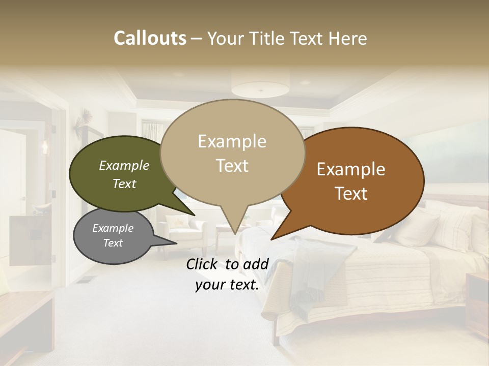 Bedroom Relax Expensive PowerPoint Template