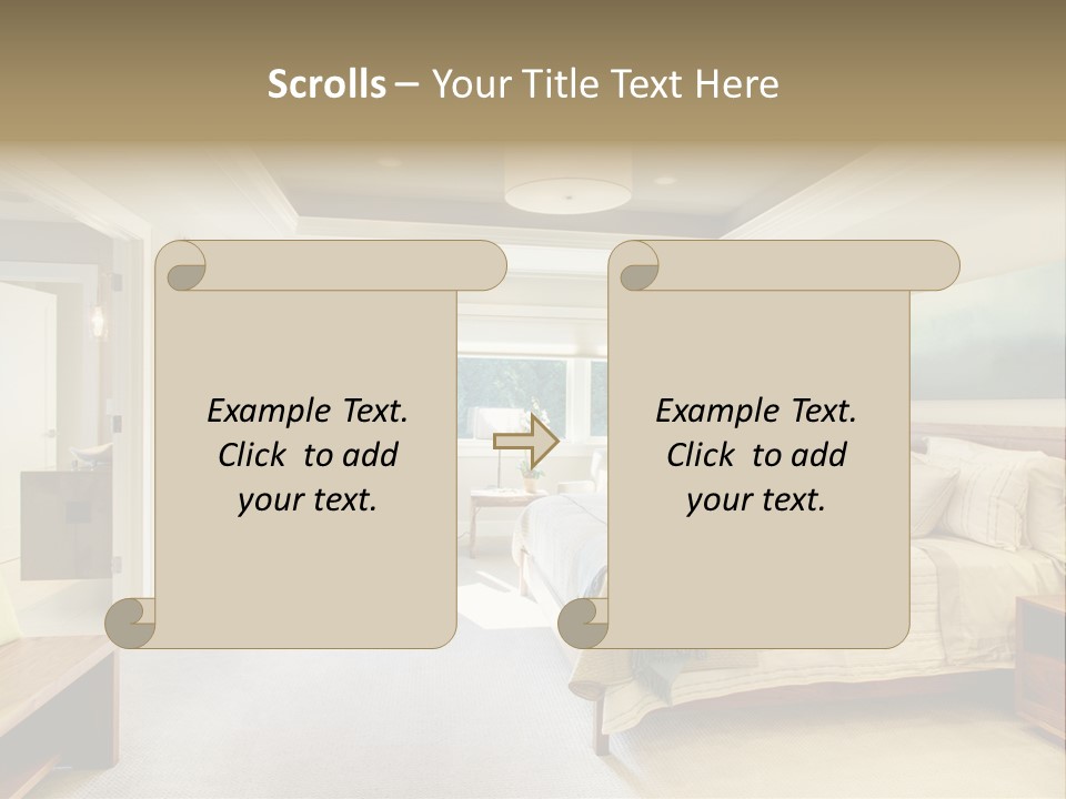 Bedroom Relax Expensive PowerPoint Template