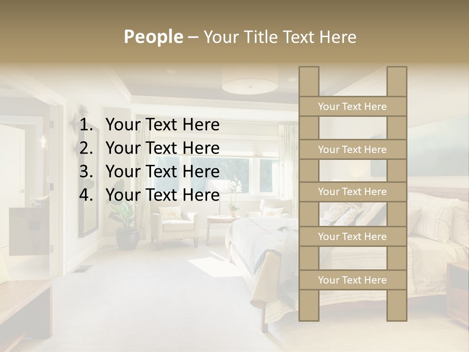 Bedroom Relax Expensive PowerPoint Template