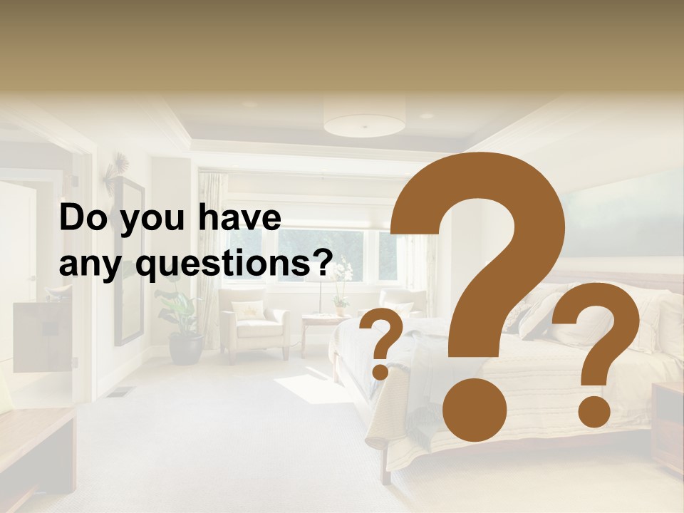 Bedroom Relax Expensive PowerPoint Template