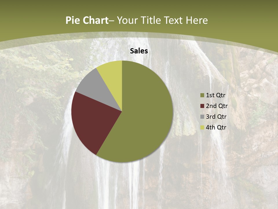 Waterfall Canyon Forest PowerPoint Template