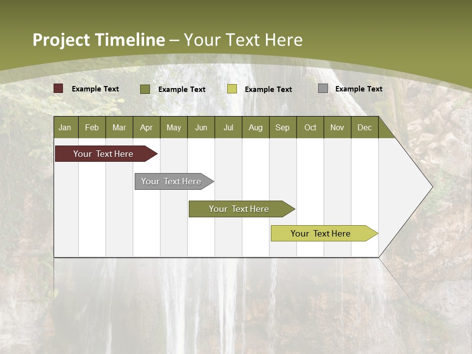 Waterfall Canyon Forest PowerPoint Template