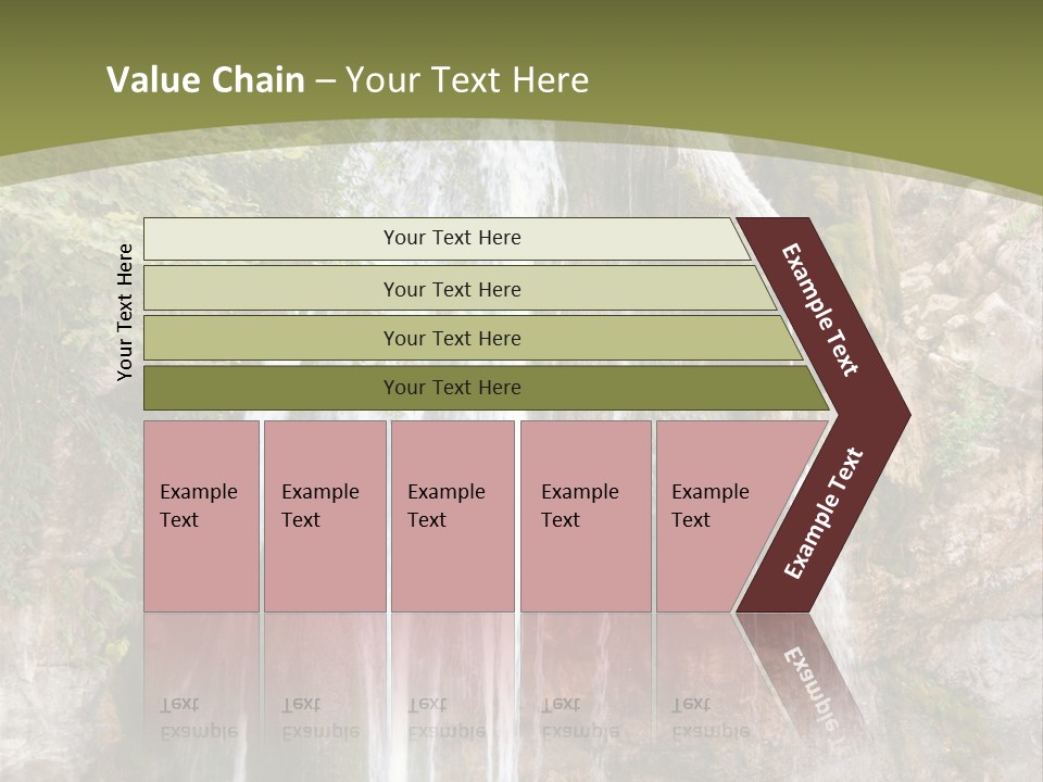 Waterfall Canyon Forest PowerPoint Template
