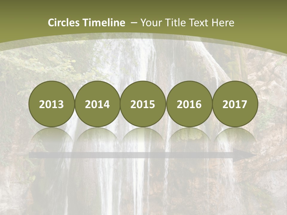 Waterfall Canyon Forest PowerPoint Template