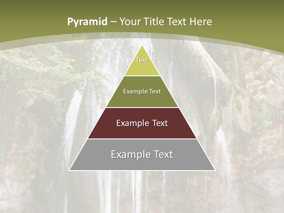 Waterfall Canyon Forest PowerPoint Template