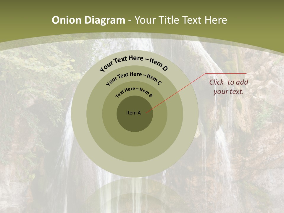 Waterfall Canyon Forest PowerPoint Template