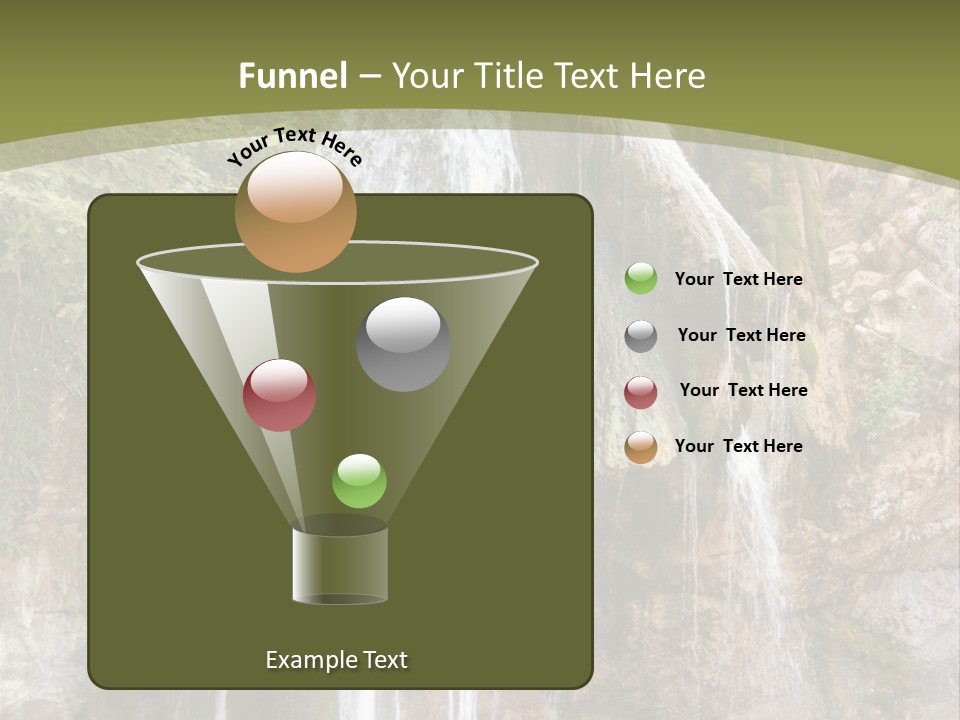 Waterfall Canyon Forest PowerPoint Template