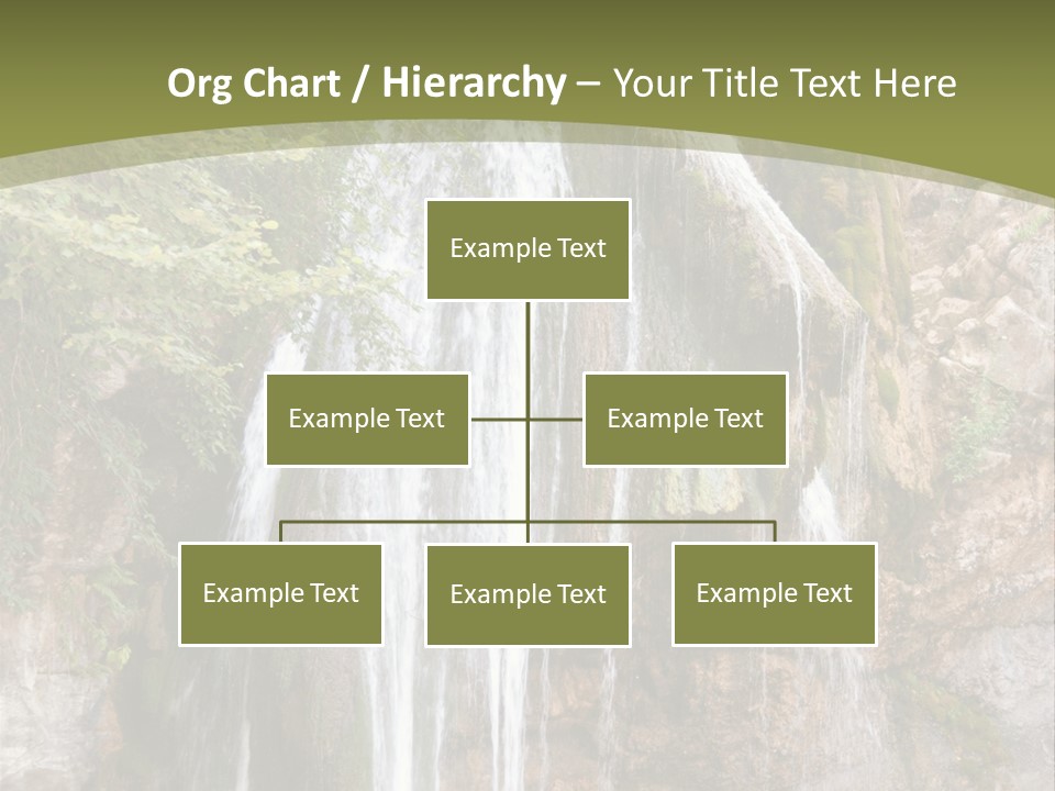 Waterfall Canyon Forest PowerPoint Template