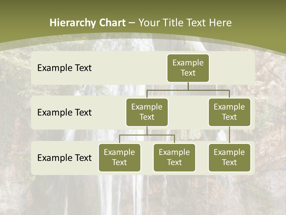 Waterfall Canyon Forest PowerPoint Template