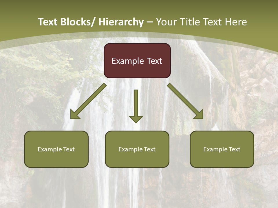 Waterfall Canyon Forest PowerPoint Template