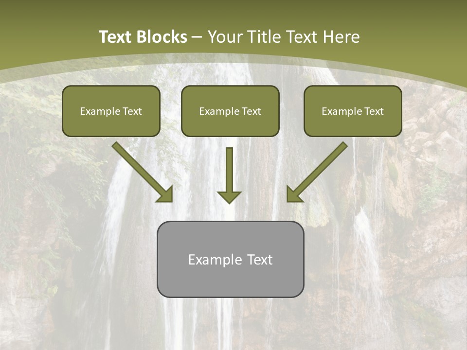 Waterfall Canyon Forest PowerPoint Template