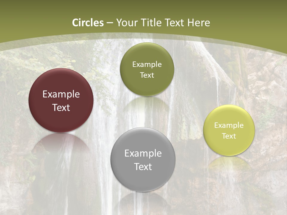 Waterfall Canyon Forest PowerPoint Template