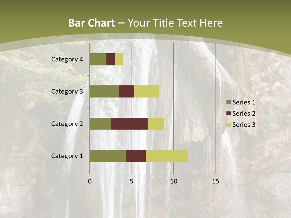 Waterfall Canyon Forest PowerPoint Template