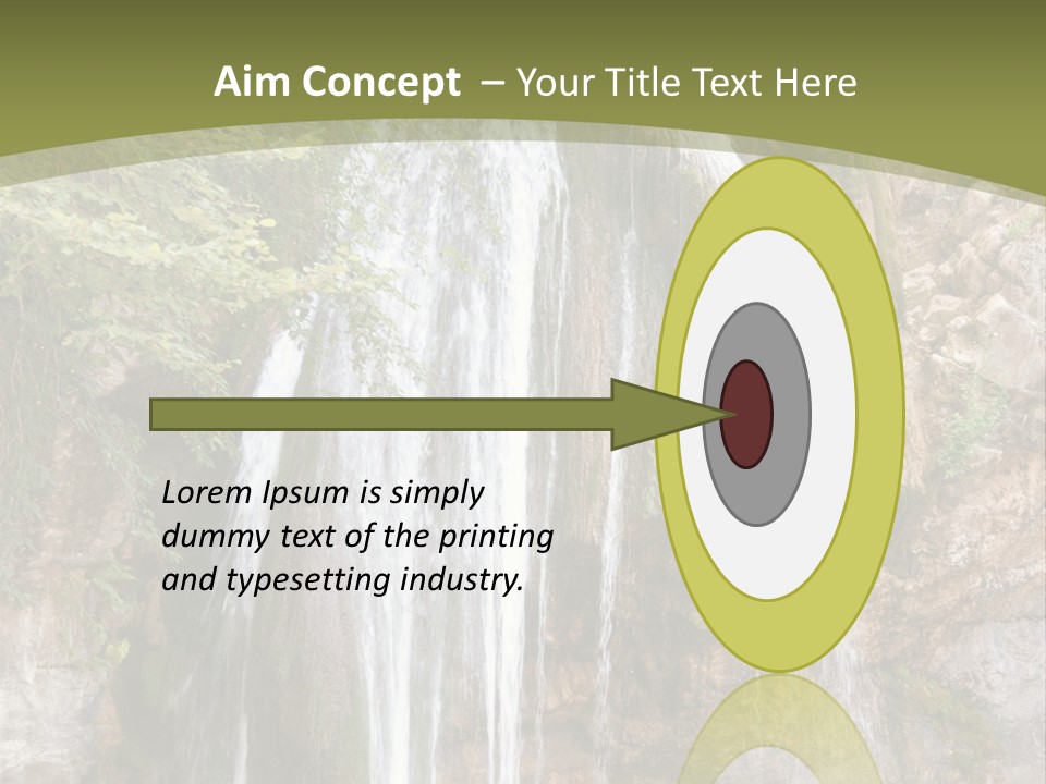 Waterfall Canyon Forest PowerPoint Template