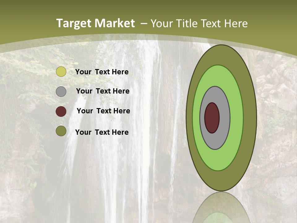 Waterfall Canyon Forest PowerPoint Template