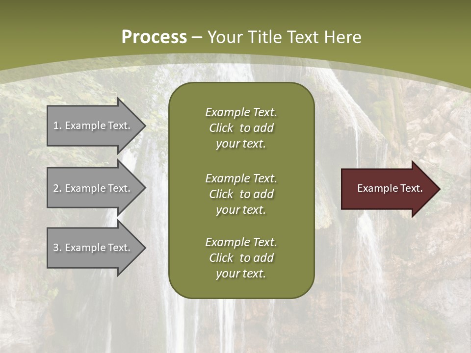 Waterfall Canyon Forest PowerPoint Template