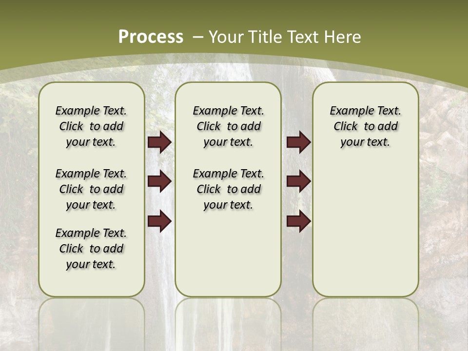 Waterfall Canyon Forest PowerPoint Template