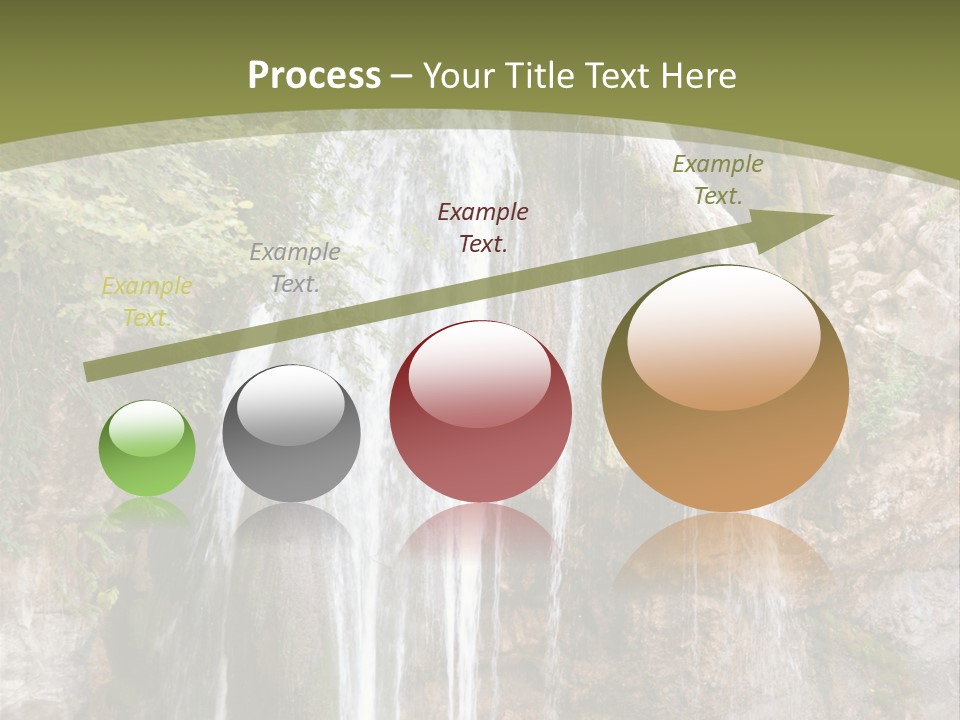 Waterfall Canyon Forest PowerPoint Template