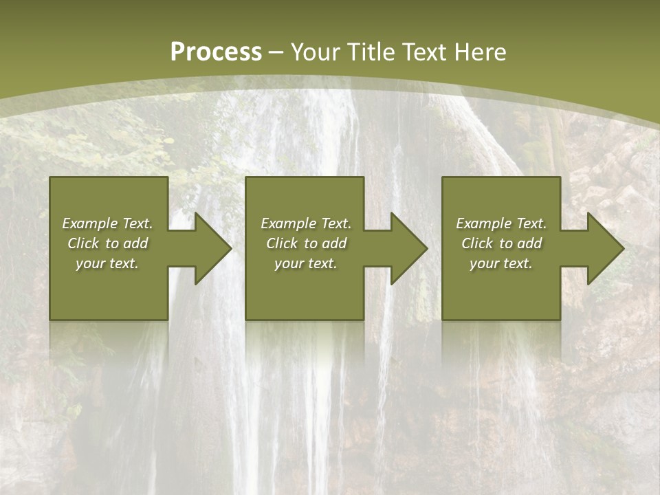 Waterfall Canyon Forest PowerPoint Template