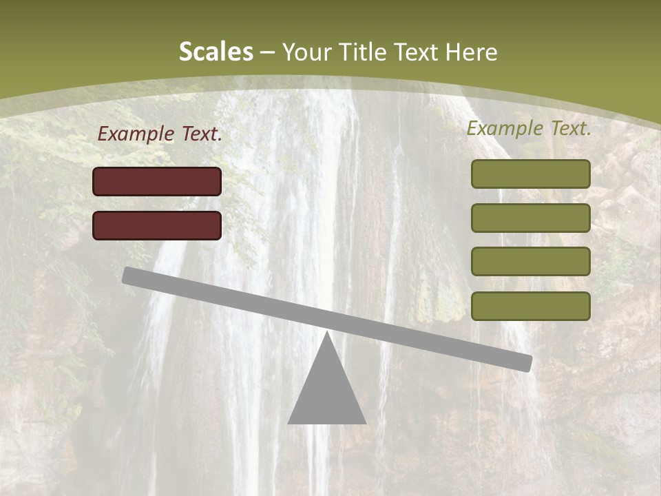 Waterfall Canyon Forest PowerPoint Template