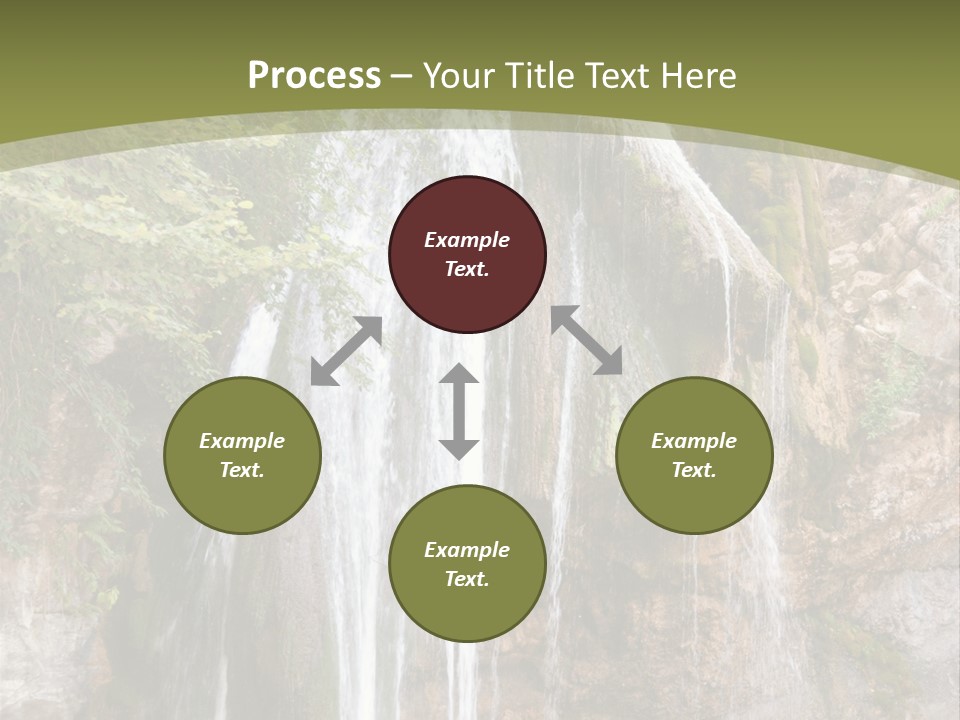 Waterfall Canyon Forest PowerPoint Template