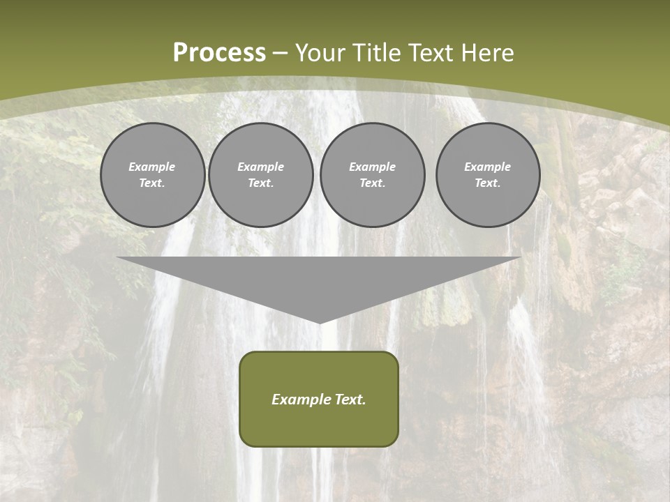 Waterfall Canyon Forest PowerPoint Template
