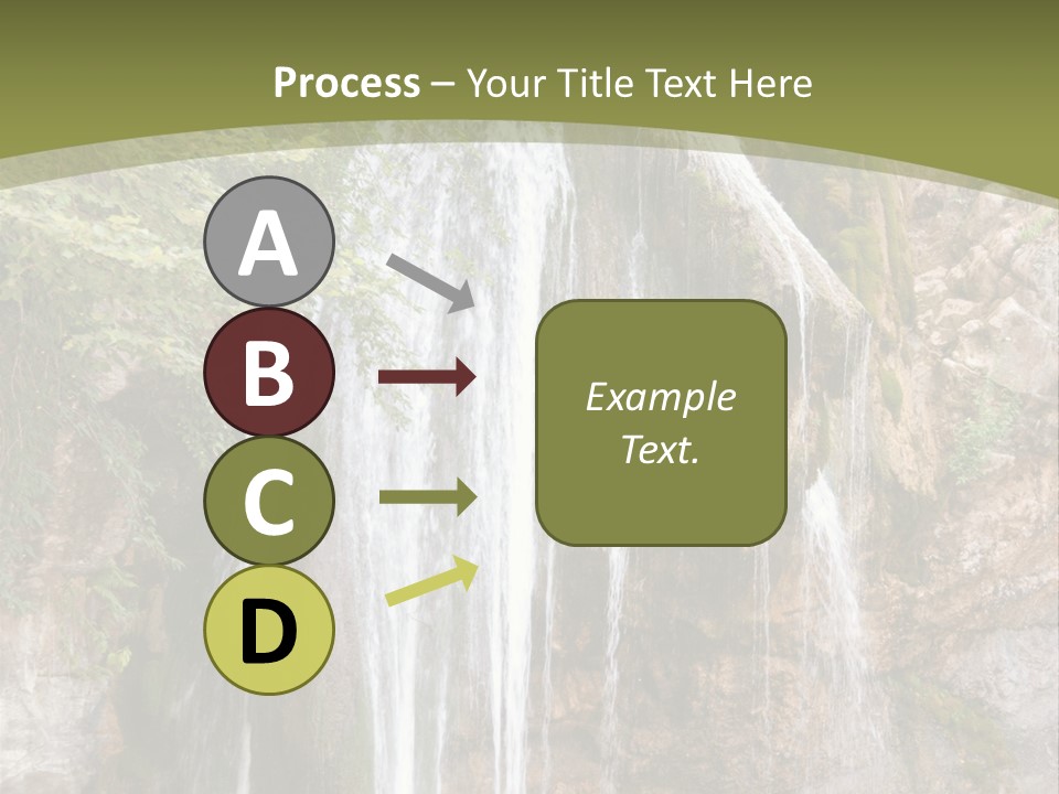 Waterfall Canyon Forest PowerPoint Template