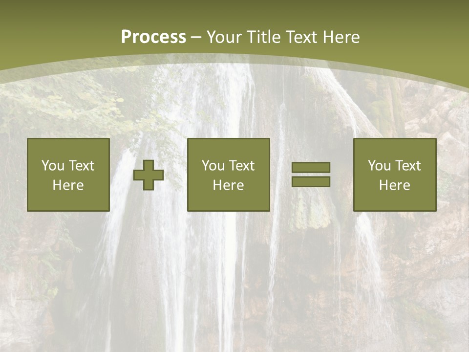 Waterfall Canyon Forest PowerPoint Template