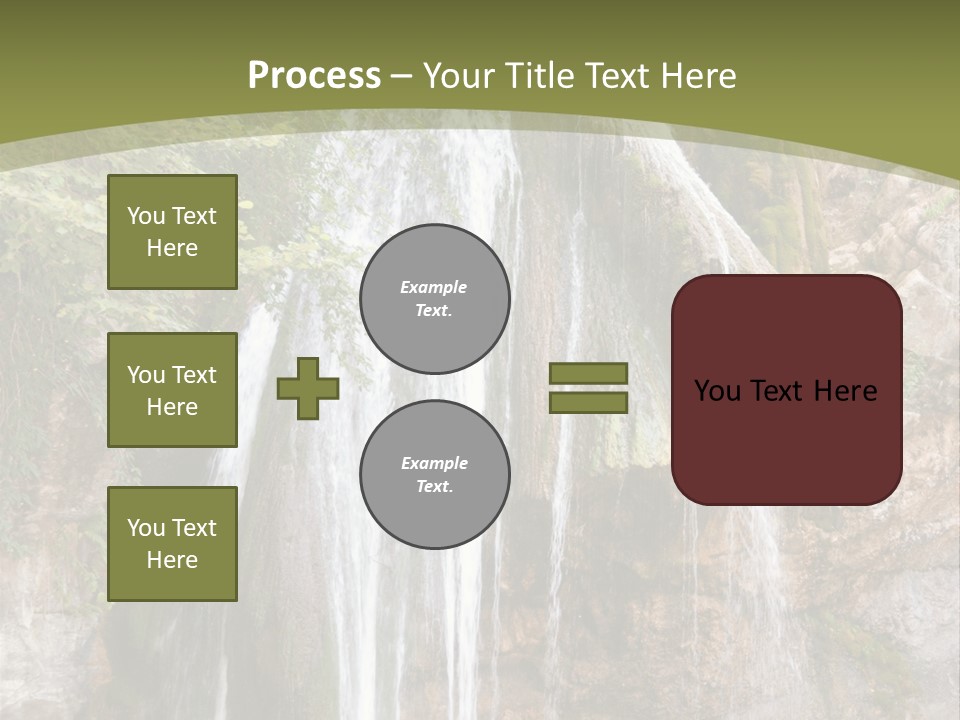 Waterfall Canyon Forest PowerPoint Template