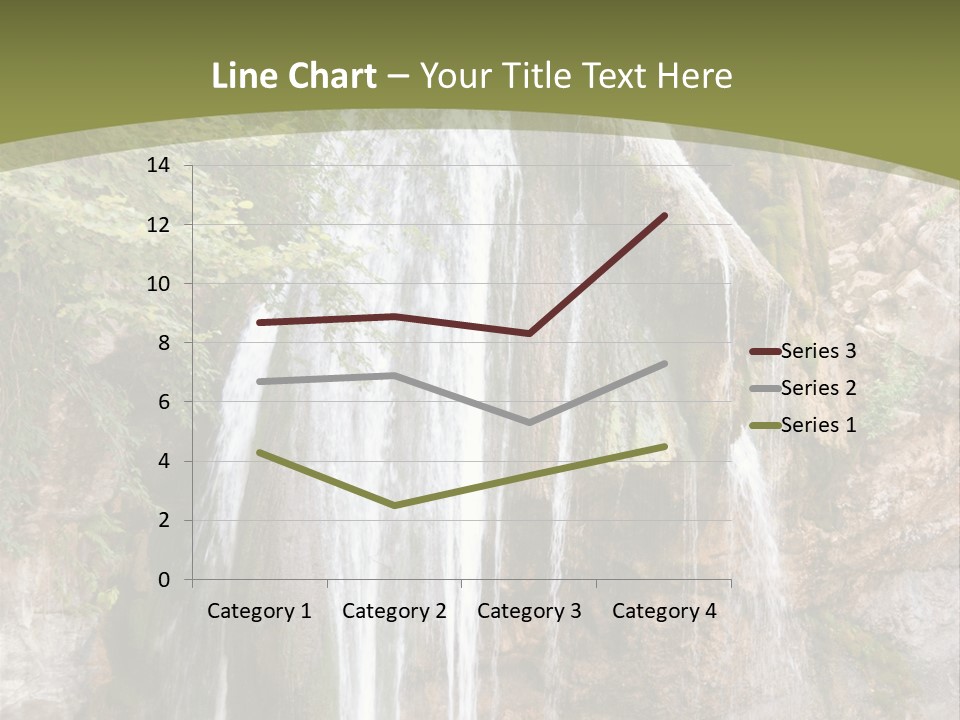 Waterfall Canyon Forest PowerPoint Template