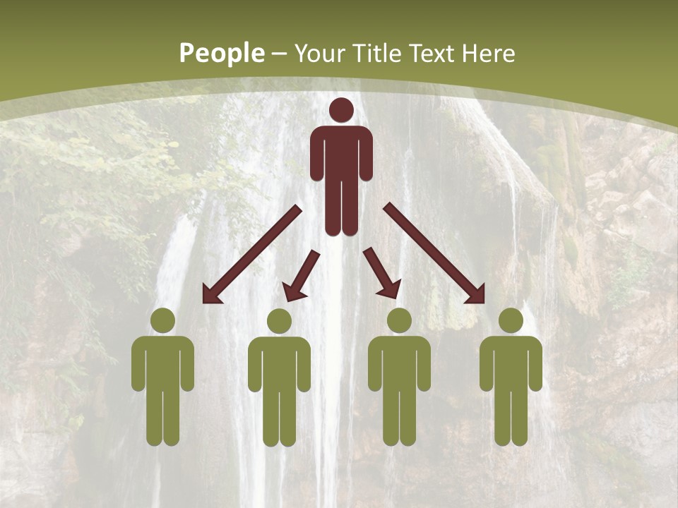 Waterfall Canyon Forest PowerPoint Template
