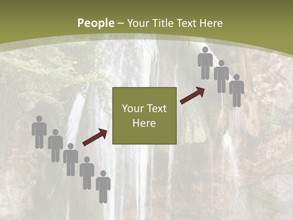 Waterfall Canyon Forest PowerPoint Template