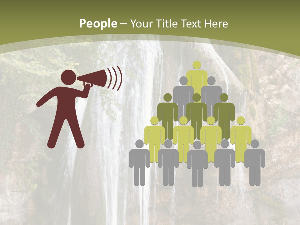 Waterfall Canyon Forest PowerPoint Template