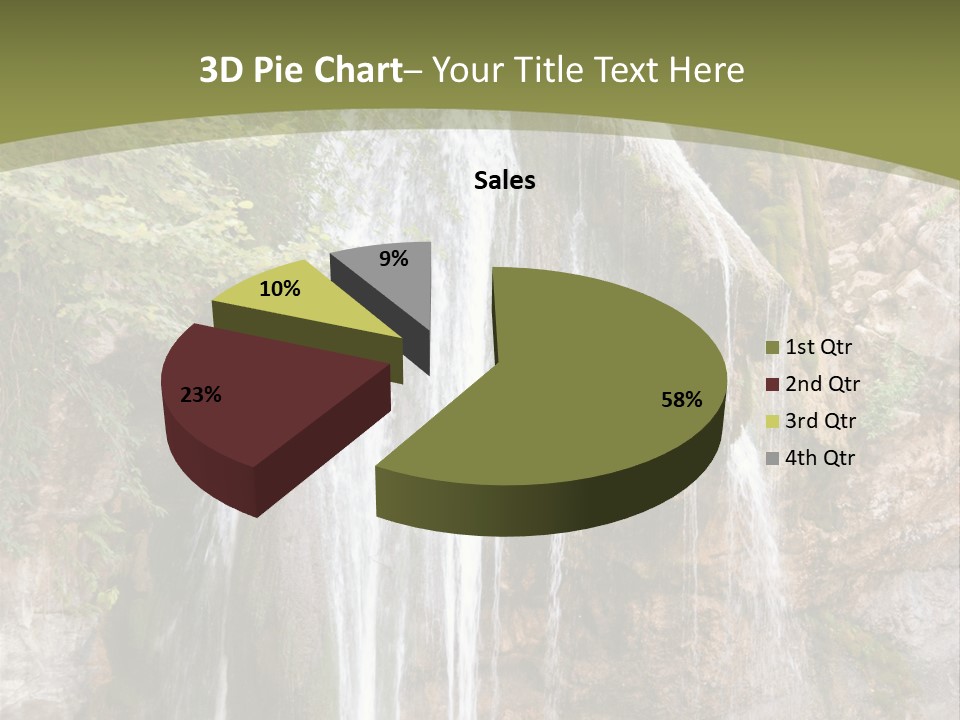 Waterfall Canyon Forest PowerPoint Template