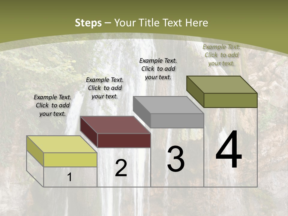 Waterfall Canyon Forest PowerPoint Template