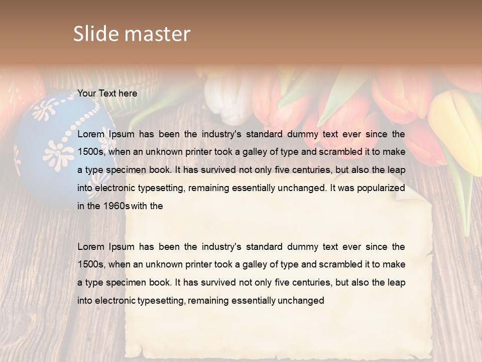 Empty Flower Anniversary PowerPoint Template