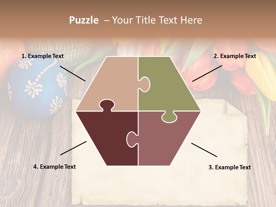 Empty Flower Anniversary PowerPoint Template
