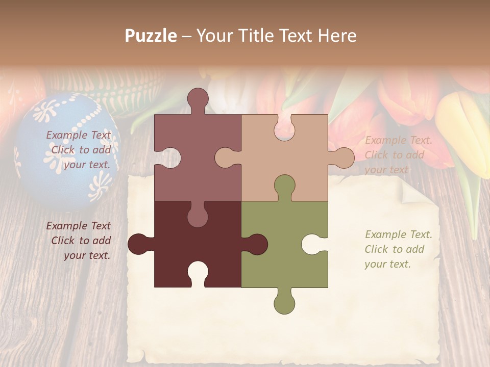 Empty Flower Anniversary PowerPoint Template