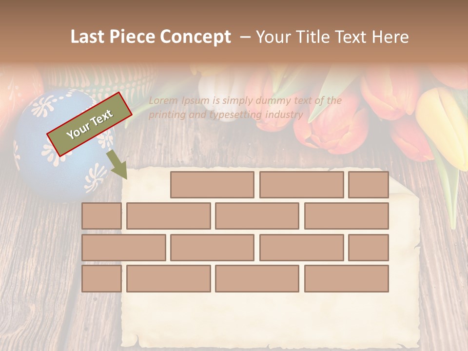 Empty Flower Anniversary PowerPoint Template