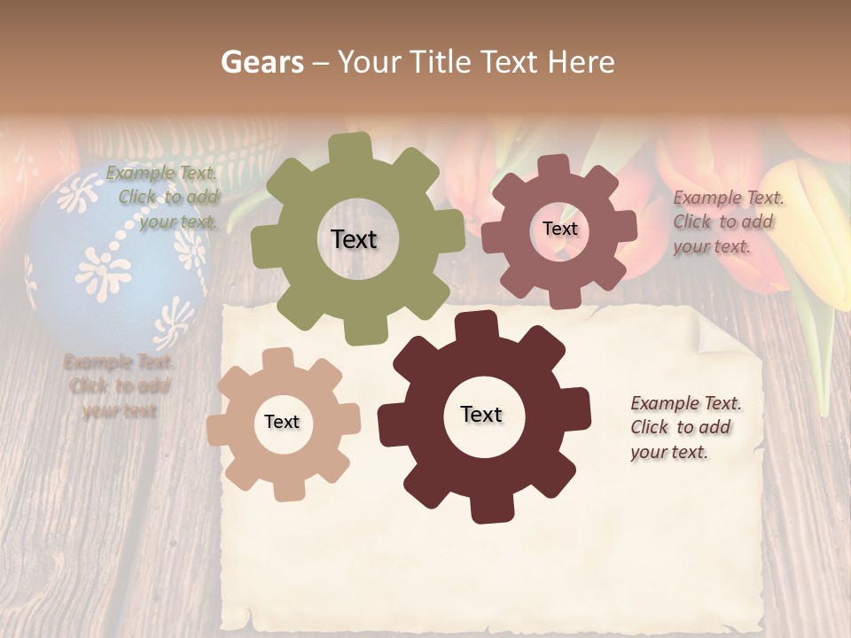 Empty Flower Anniversary PowerPoint Template